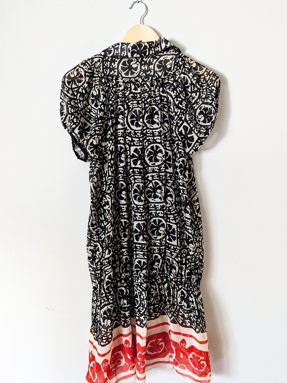 Anna Sui 100% Silk Sheer Beach Dress - Picture 2 of 4